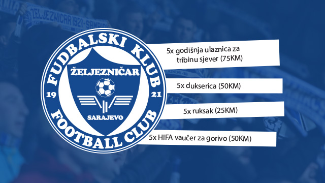 Nagradna igra FK Željezničar i HIFA grupacije – Pobjednici za april