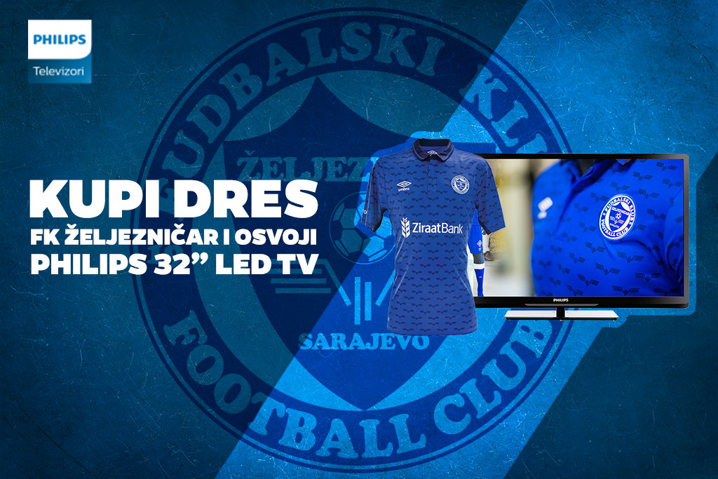 Kupi dres FK Željezničar i osvoji Philips LED TV