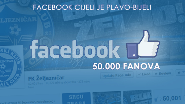 Facebook cijeli je plavo-bijeli: 50.000 fanova