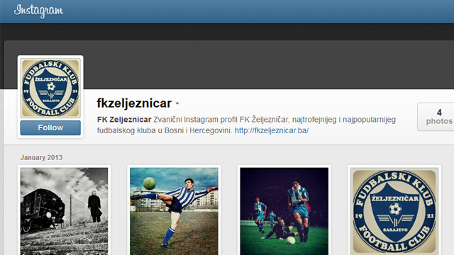 Pratite FK Željezničar i na Instagramu